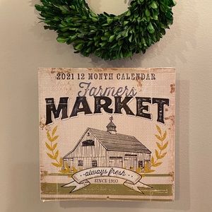 Farmers Market Wall Calendar 2021
